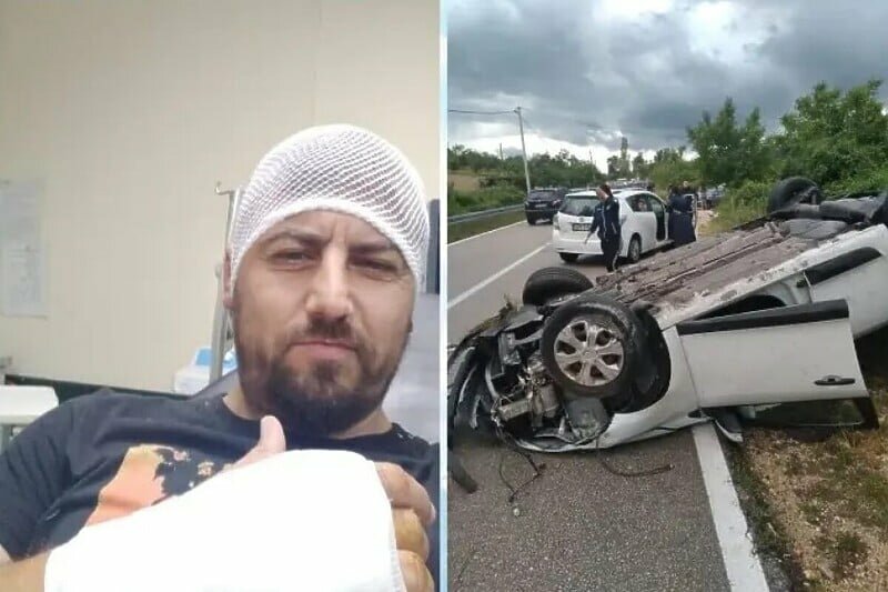 Fudbalska legenda se prevrnula na krov u saobraćajnoj nesreći, ali stanje je stabilno