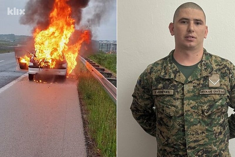 Uspješna akcija spašavanja: Vojnik Jovičić odgovornim potezom spasio živote na auto-putu BH