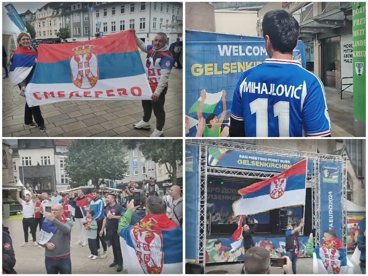 Smederevo, Kragujevac, Novi Sad i Banjaluka ujedinjeni u podršci 'orlovima' u njihovoj borbi protiv Engleske na Evropskom prvenstvu
