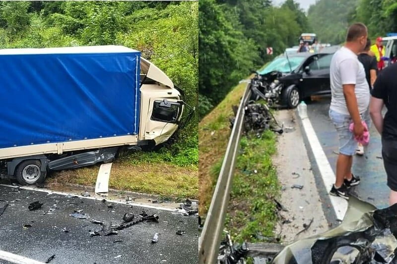 Ispitivanje uzroka sudara na magistralnoj cesti M-17: Saobraćaj obustavljen, jedna osoba u hitnoj