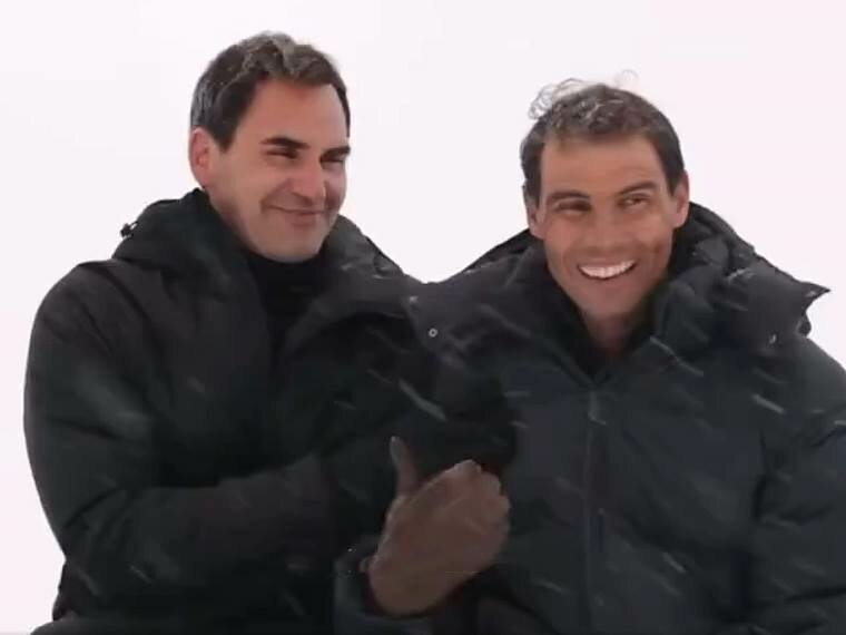 Susret na snijegu: Federer i Nadal se zabavljaju u reklami, ali Nadal priznaje da nije navikao na snijeg